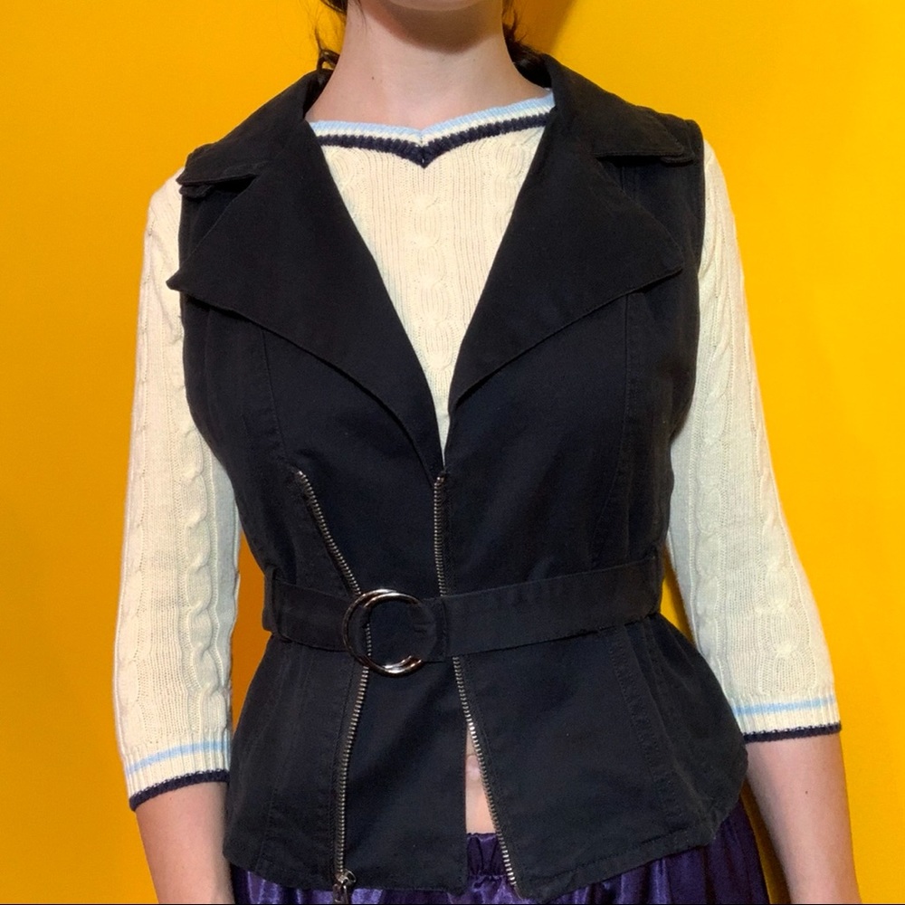 NWT Motto Vest in Black